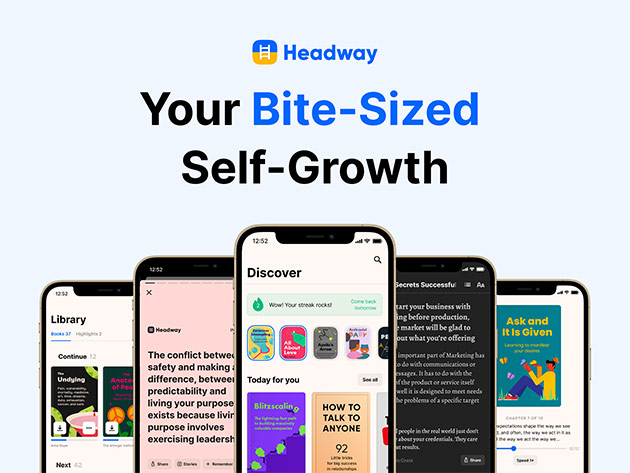 Headway Premium Daily Book Summaries : Lifetime Subscription 1 User - Digital