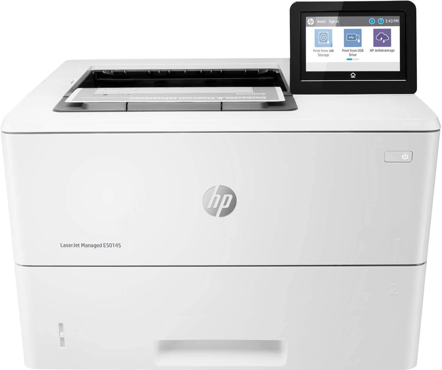 Refurbished HP LaserJet Managed E50145dn Monochrome Laser Printer