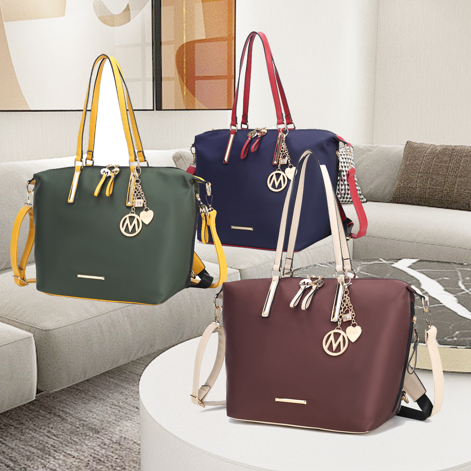 MKF Collection Layla Solid Tote + Backpack by Mia k.