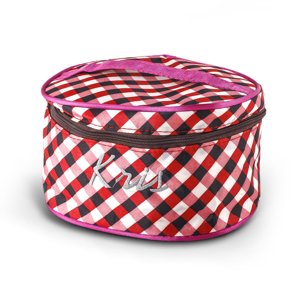 Personalized Cosmetic Makeup Bag w/ Handle