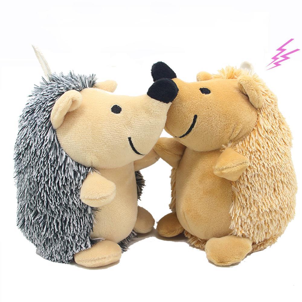 Hedgehog Soft Plush Dog Chew Toy