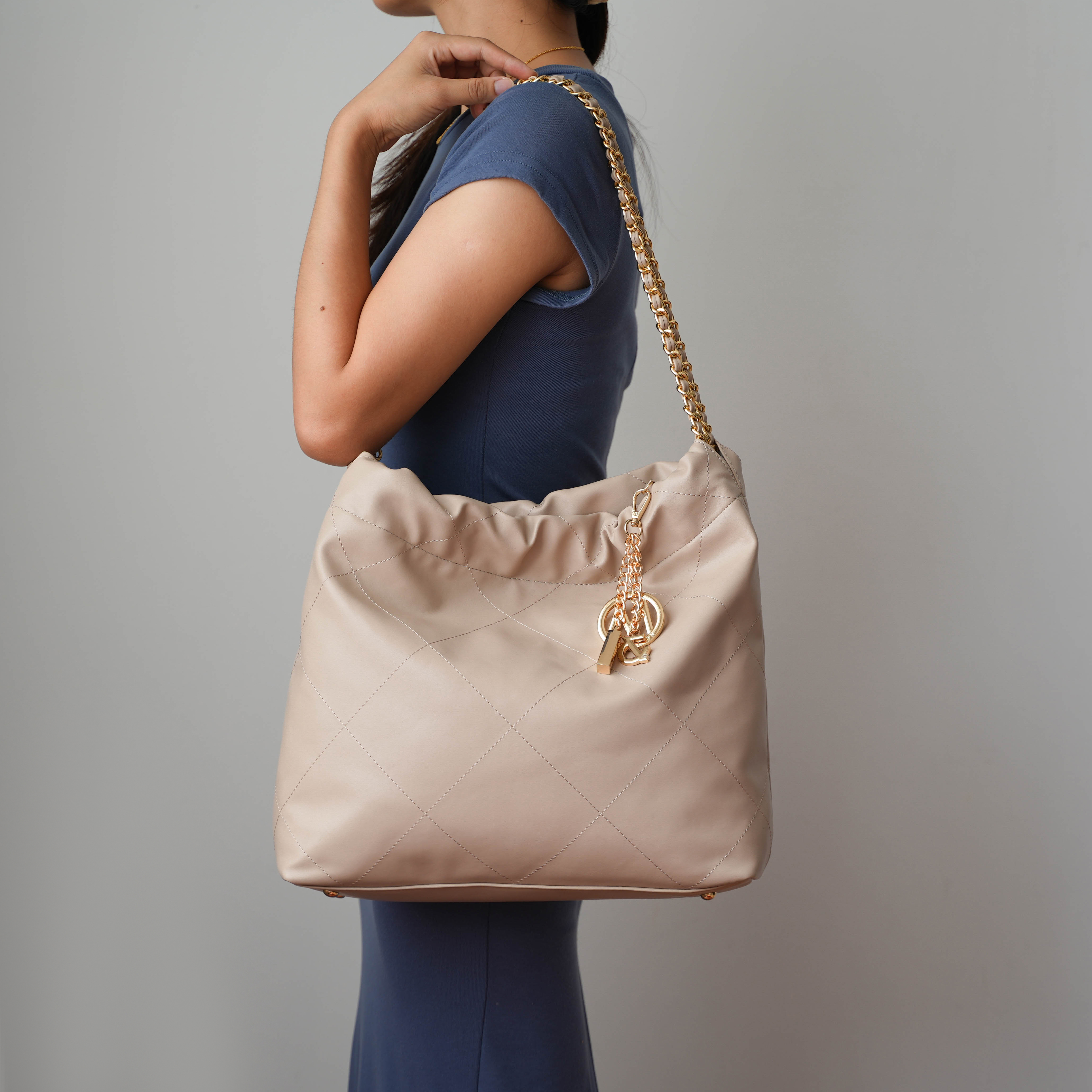 MKF Collection Celestine Quilted Shoulder Bag by Mia K