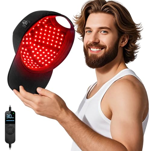 GENERIC LASER HAIR GROW CAP，RED LIGHT THERAY FOR HAIR, DEEP CAP - BLACK