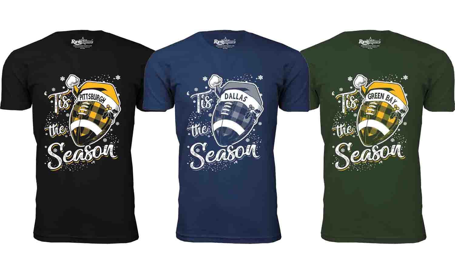 Men Tis The Season Football T-Shirt