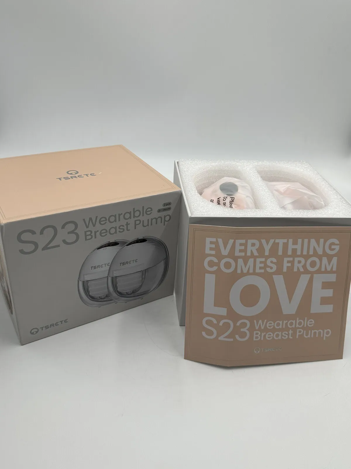 TSRETE Breast Pump S23 Double Wearable Breast Pump Portable - - Scratch & Dent