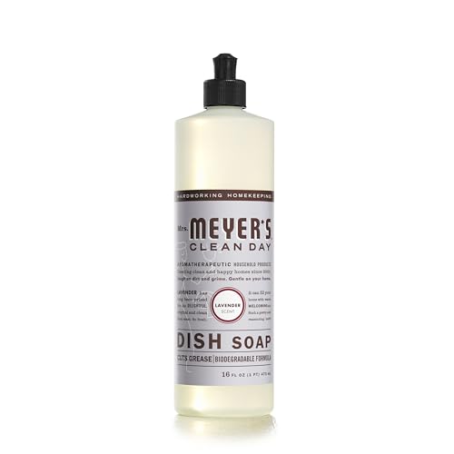 Mrs. Meyer's Clean Day Liquid Dish Soap Lavender Scent 16 Ounce Bottle