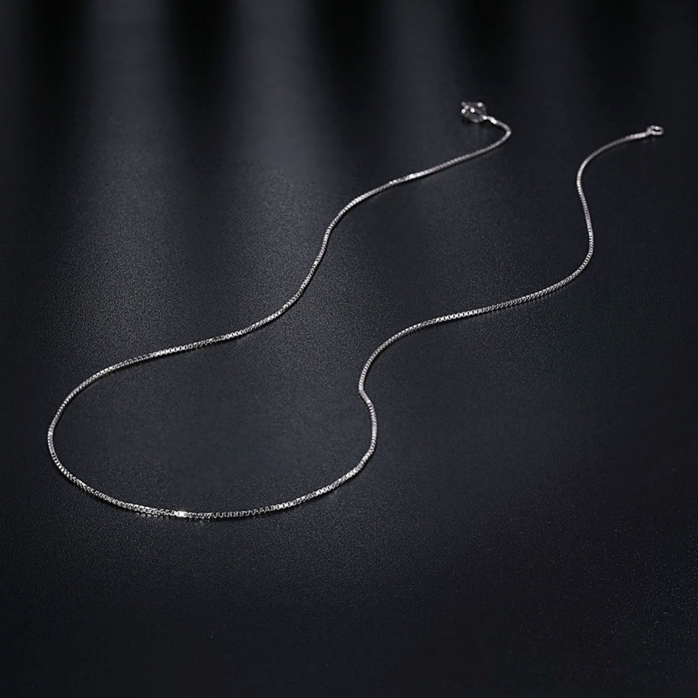 Sterling Silver Box Chain Necklaces