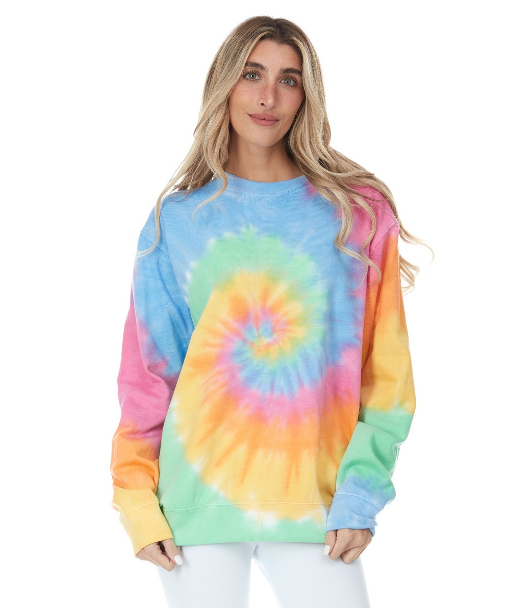 Women's Lightweight Tie Dye Sweatshirt