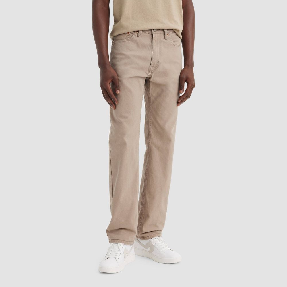 Levi's Men's 505 Straight Jeans - Tan 32x30: Cotton Denim, Mid Rise, Stretc