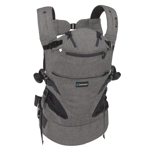 Contours Baby Carrier Newborn to Toddler Journey 5 Position - Carbon Gray