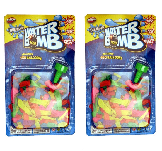 300 H2O Water Bomb Balloons with Hose Nozzle