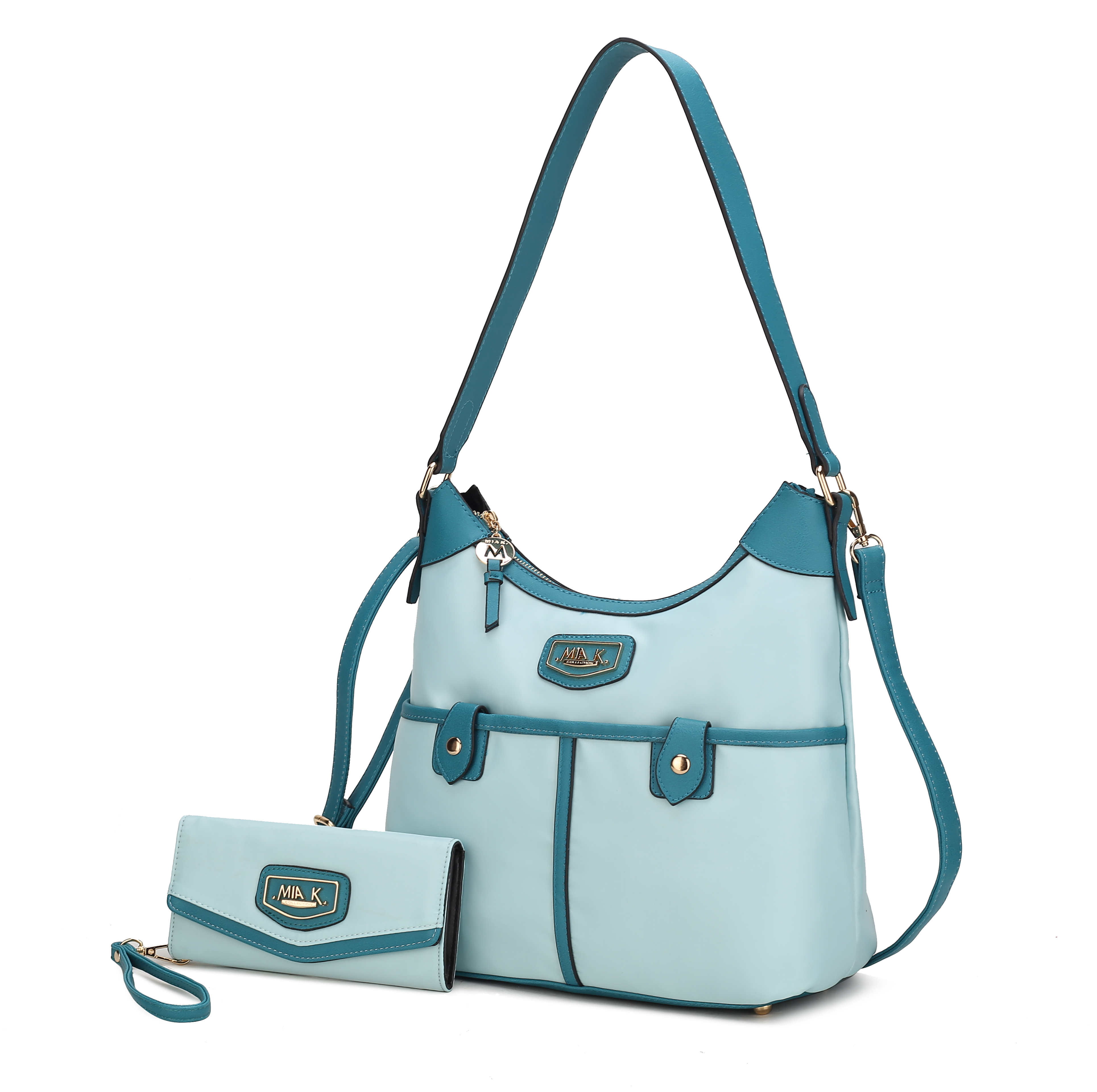 MKF Collection Harper Shoulder Bag with a Wallet by Mia K- 2 pieces