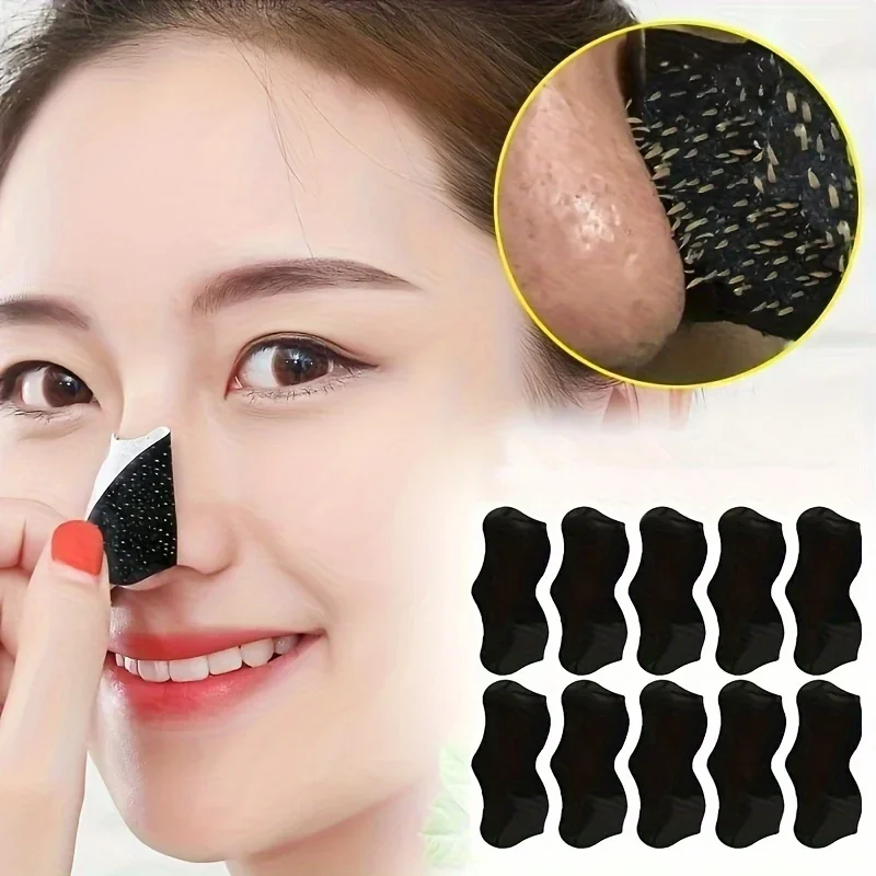 45pcs Blackhead Nose Strips Deep Cleansing Nasal Spot Facial Dot Stickers Nose Mask Shill For Acne & Black Head