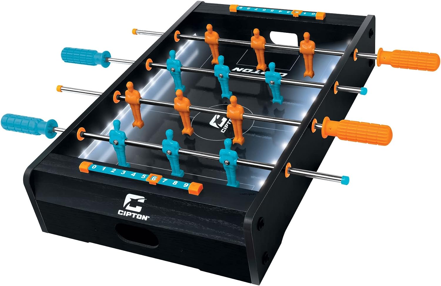 Cipton Light Up Miniature Foosball Table Set Indoor and Outdoor Games