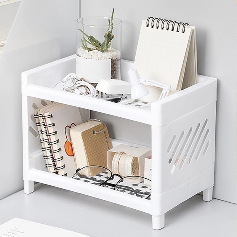 Double-Layer Minimalist Desk Storage