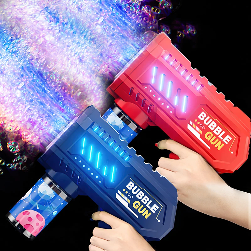 10-Hole Automatic Handheld Bubble Electric Bubble Gun (No Battery or Bubble Solution Included)