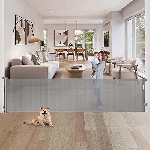 WOMHOM 80" Extra Large Retractable Baby Gates Extra Wide - Scratch & Dent