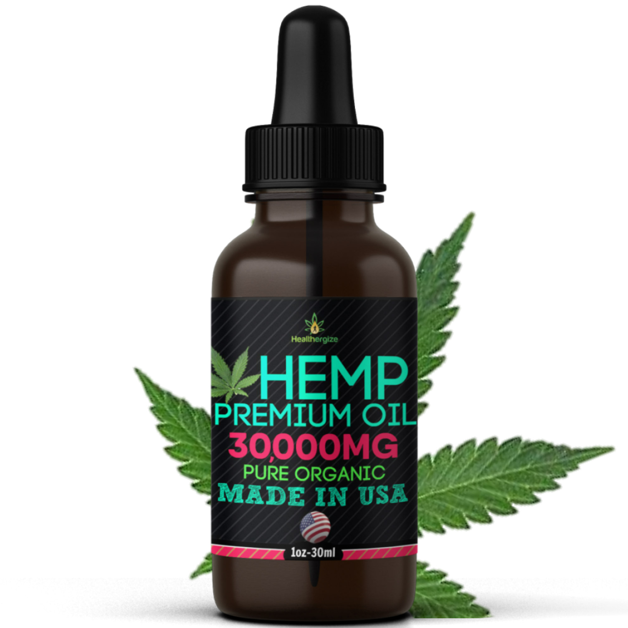 Premium Hemp Oil-Made In USA-Health, Stress, Sleep, Relax, Skin, Joints