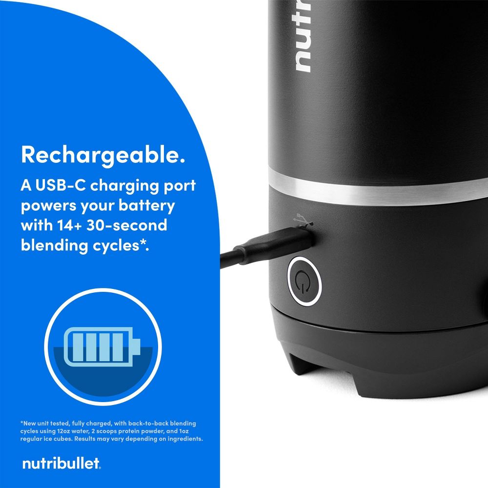 Nutribullet Flip Portable Personal Blender - 20 oz Stainless Steel Insulate