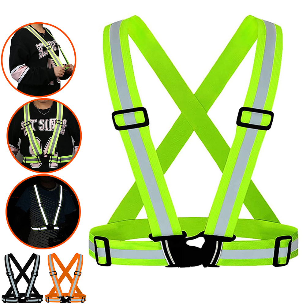 Outdoor Cycling Running Adjustable Breathable Waterproof Reflective vest
