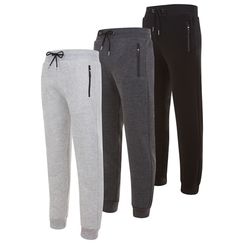 3-Pack Men's Tech Fleece Joggers Dry Fit Performance Sweatpants