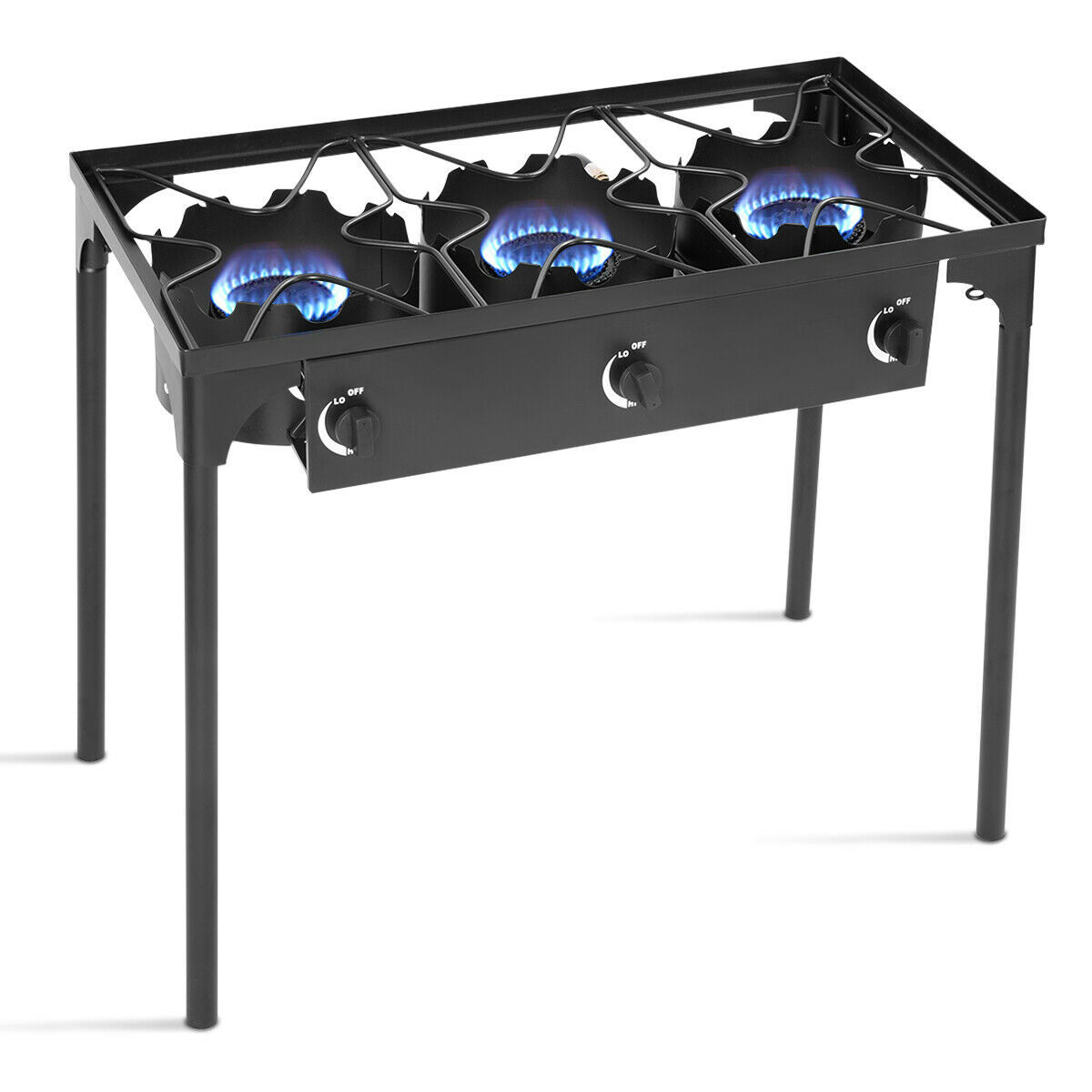 Goplus Portable Propane 225,000-BTU 3 Burner Gas Cooker