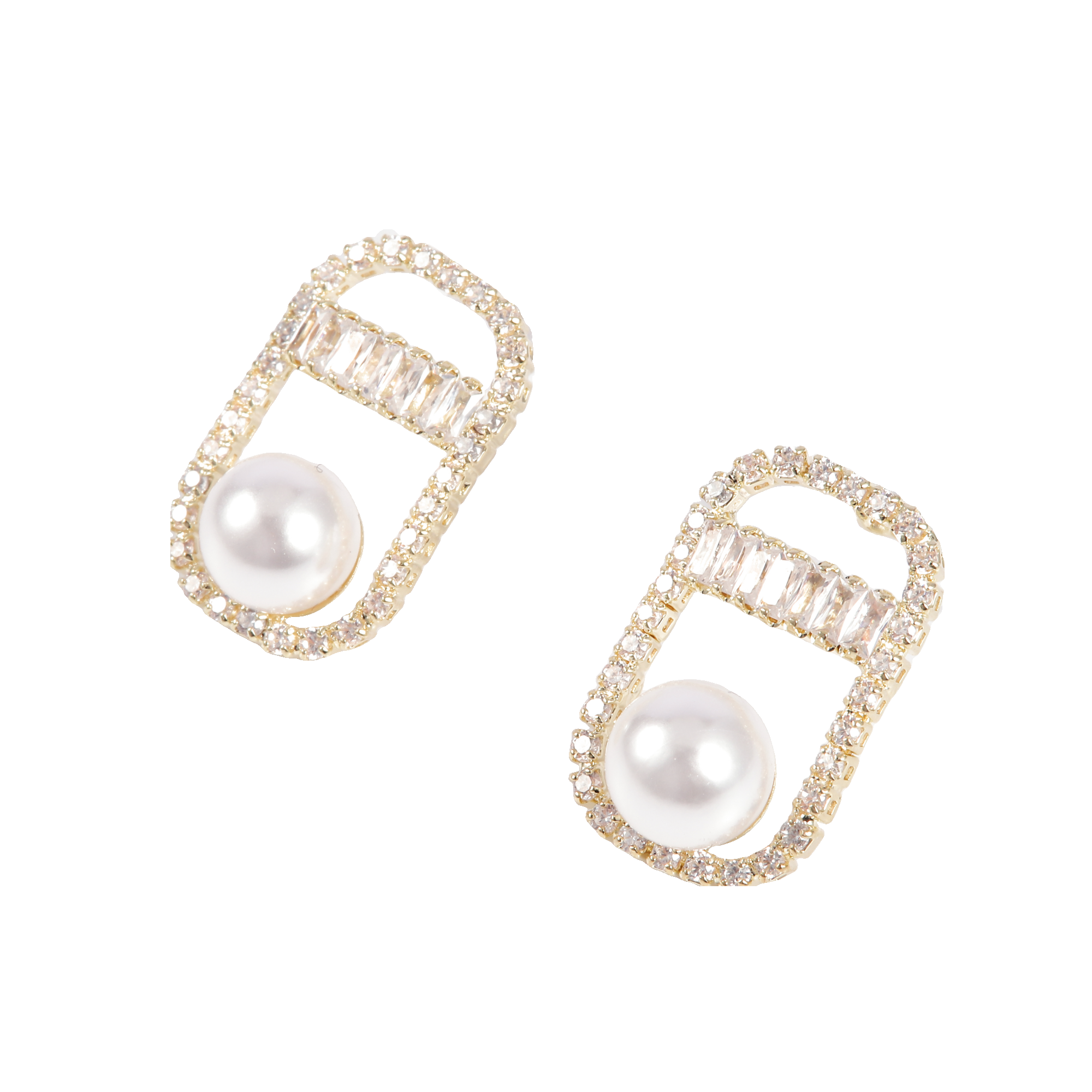 18k Gold Plated Stainless Steel Stud Earrings