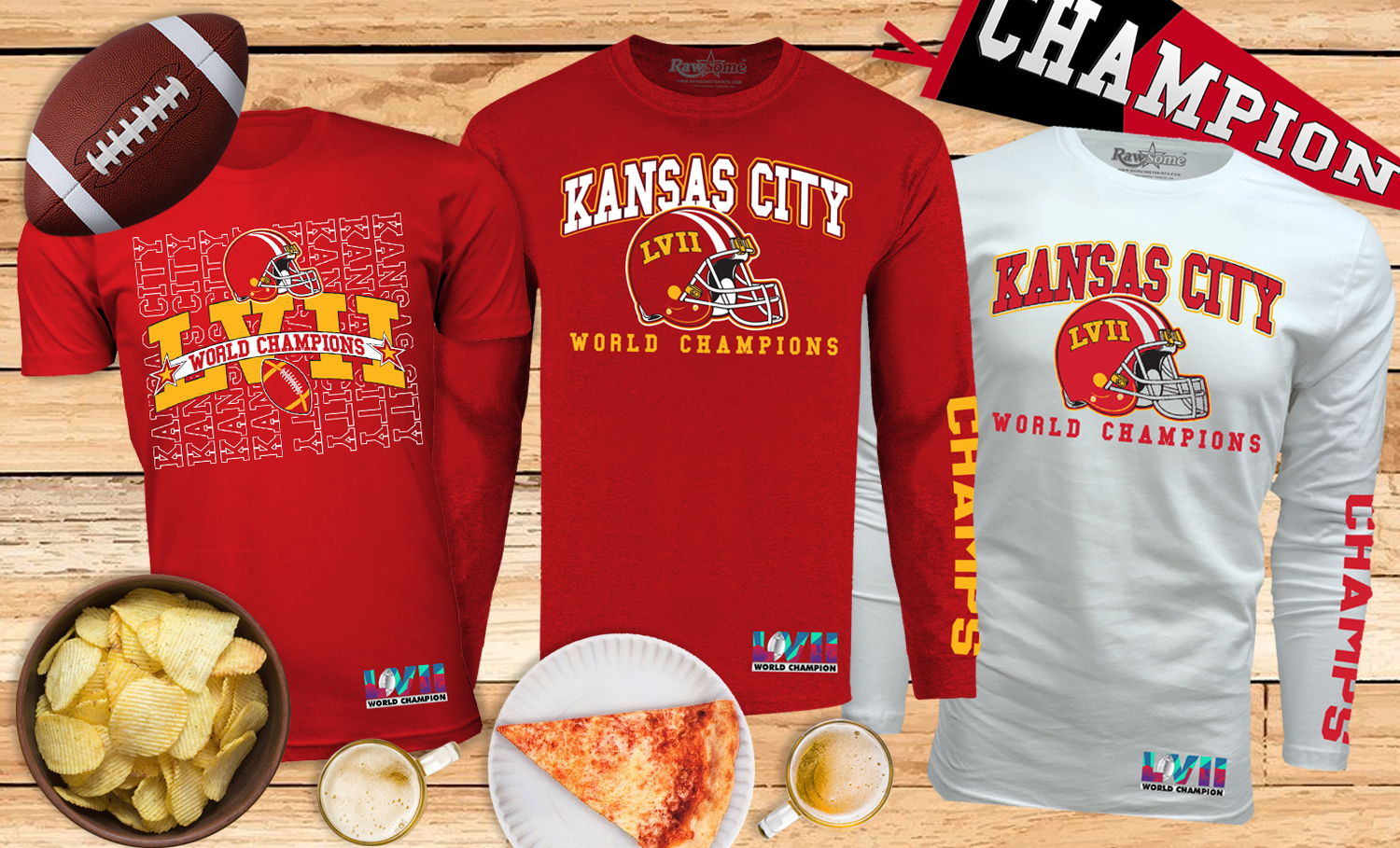 Men's Football Super Championship Playoffs Shirt or Hoodie - Kansas City