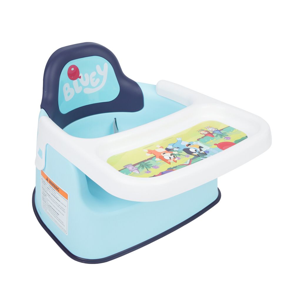 The First Years Bluey Mealtime Booster Seat - Toddler Feeding Seat - Blue/W