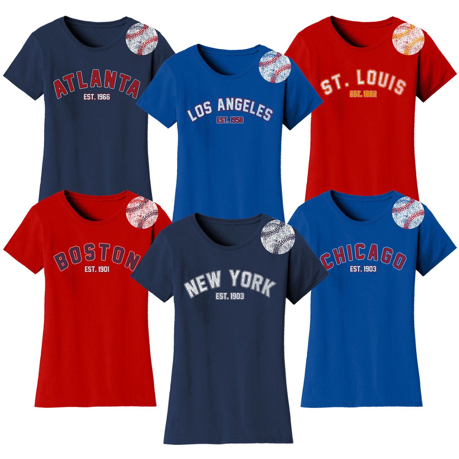 Women's Home Run Baseball T-Shirts