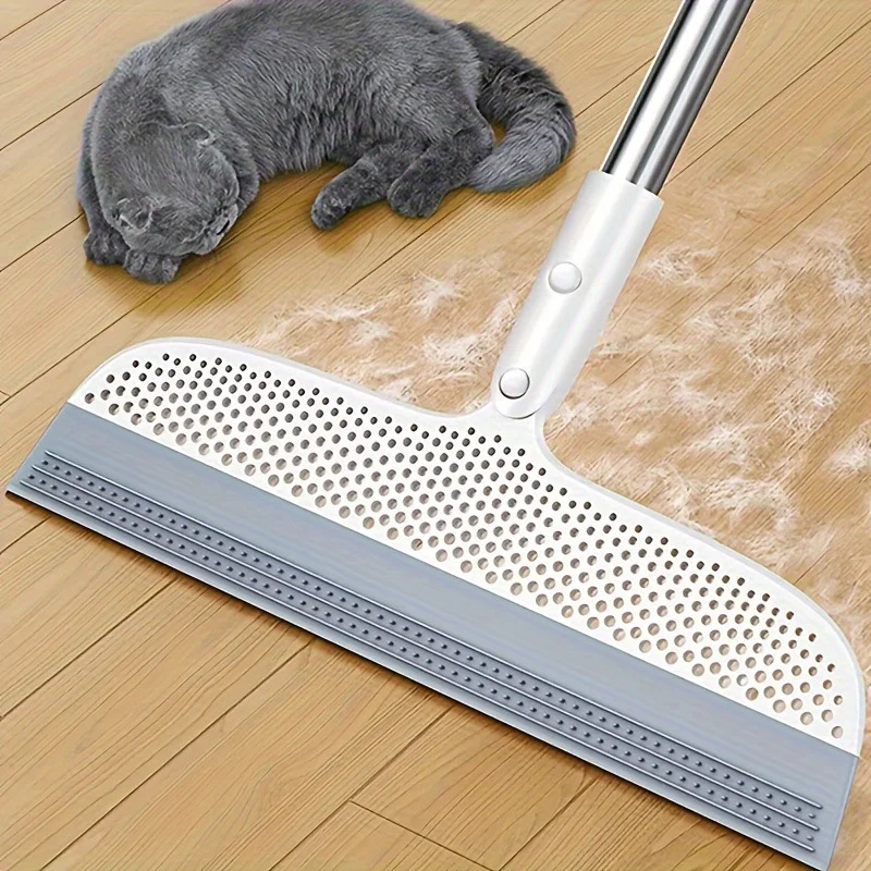 Magic Silicone Broom with Detachable Head & Double-Sided Scraper