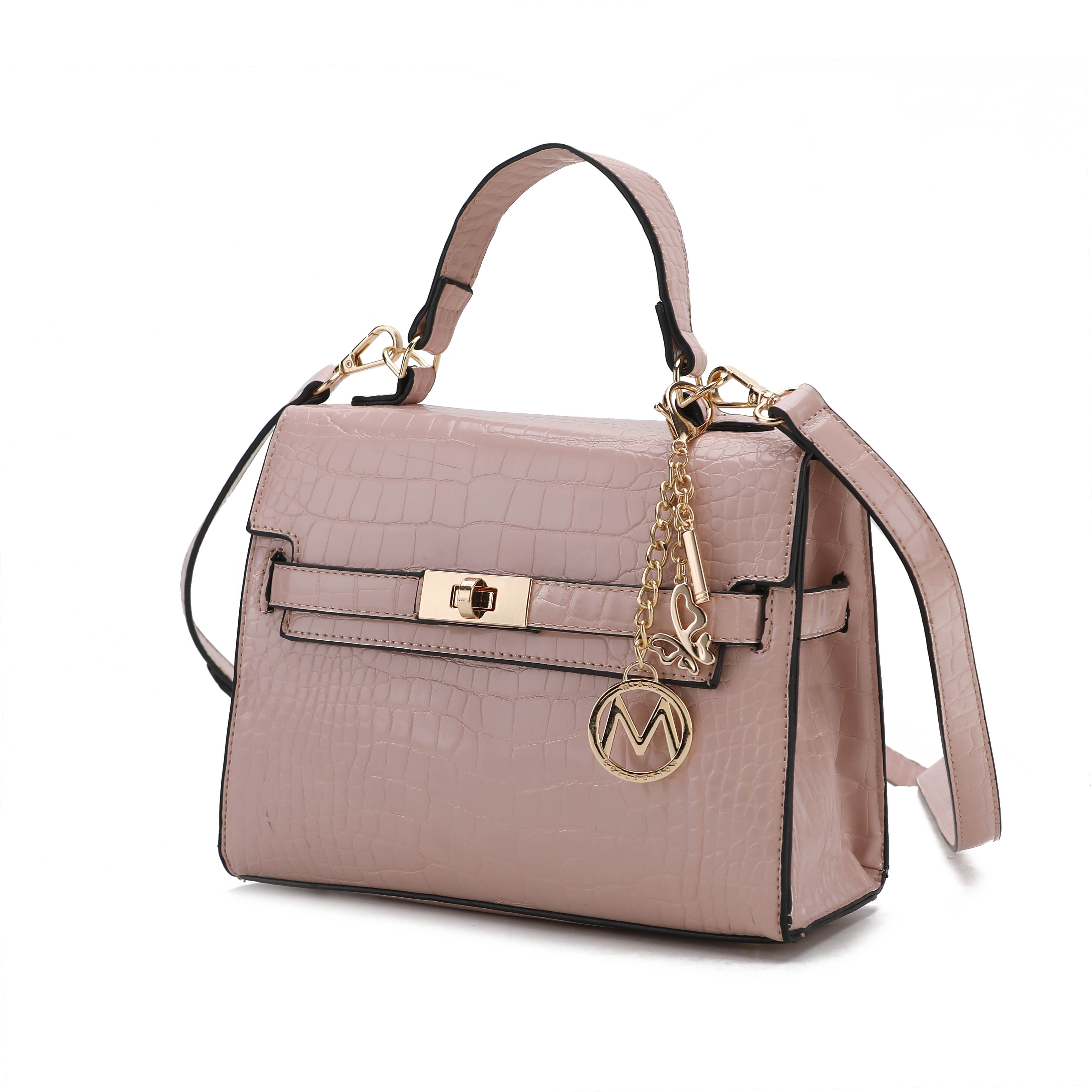 MKF Collection Naomi Vegan Crocodile Leather Women’s Satchel by Mia K