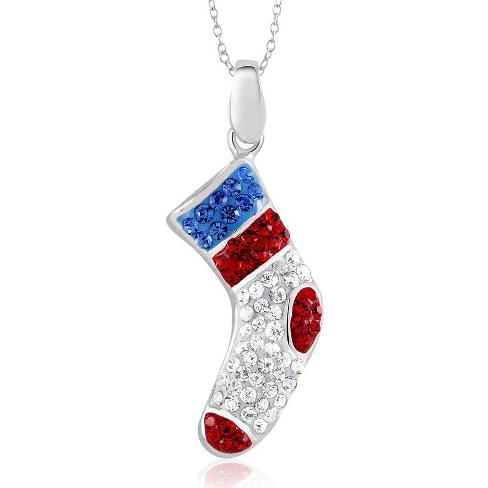 Crystal Stuffing Socks Necklace