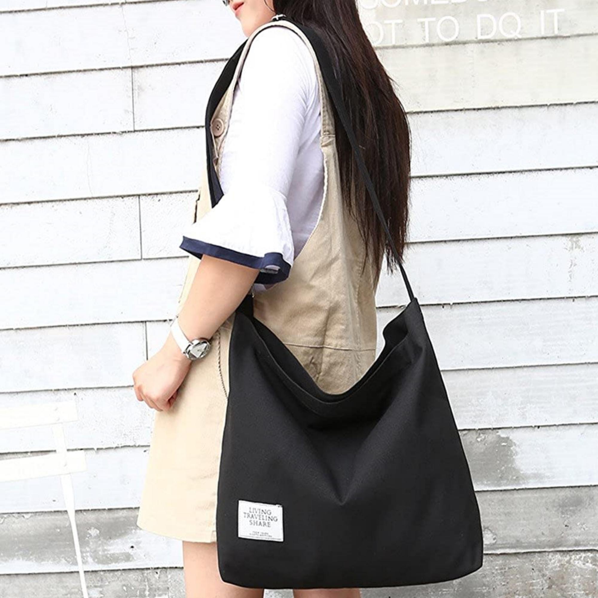 Women's Large Canvas Crossbody Handbag