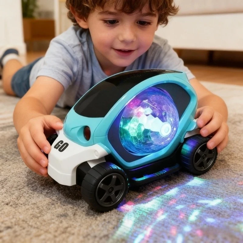Baby Car Toys Toddler Crawling Sensory Toy Car Toys Electronic Car Tummy Time Gift for Kids Birthday Gifts Popular
