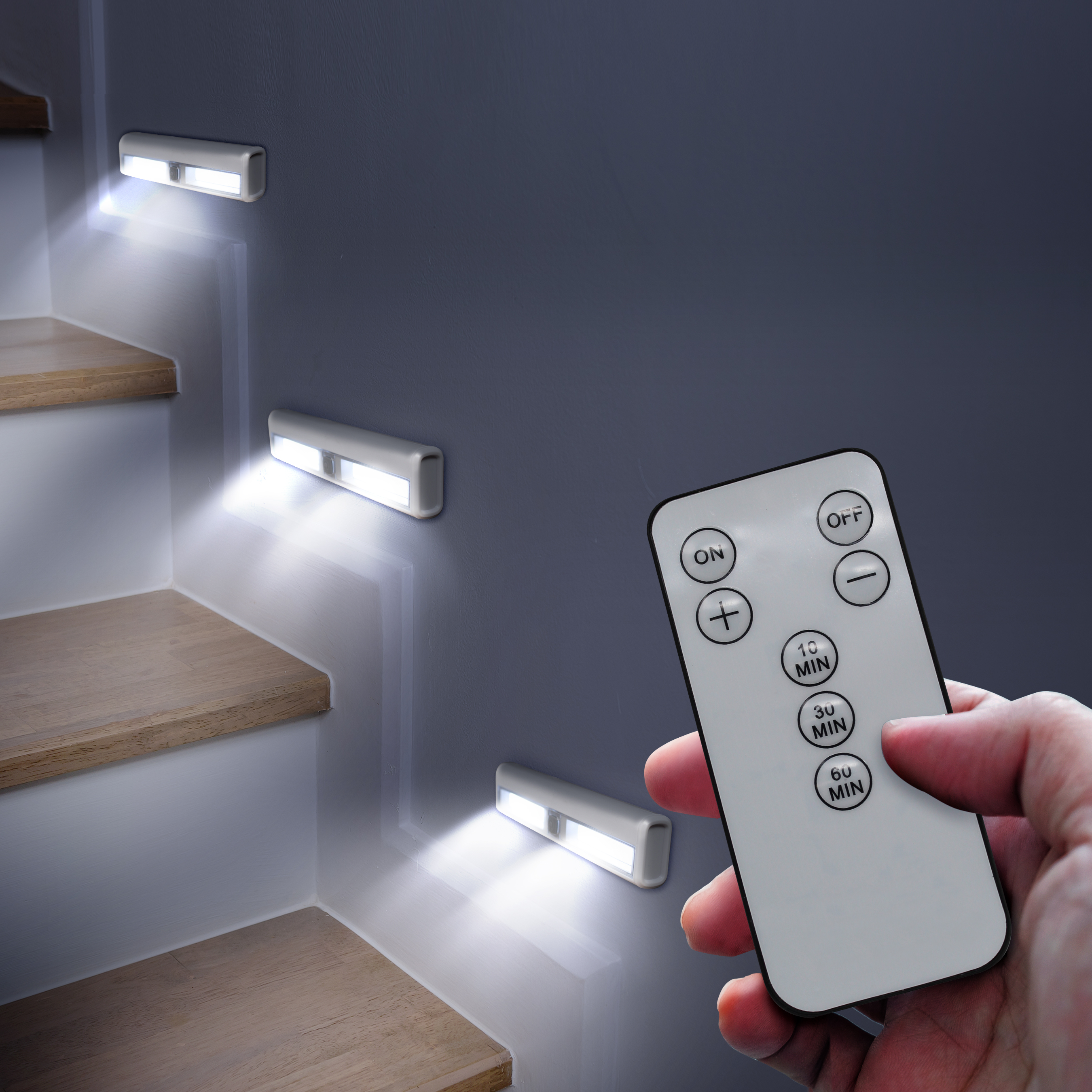 4-Pack Ultra Bright Wireless Light Bars w/ Remote Control