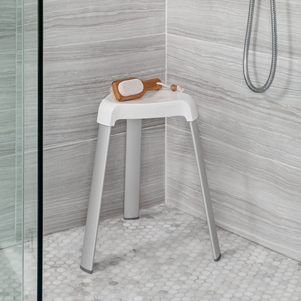 Better Living Products Smart Foot Seat Aluminum Non-Slip Easy Clean White