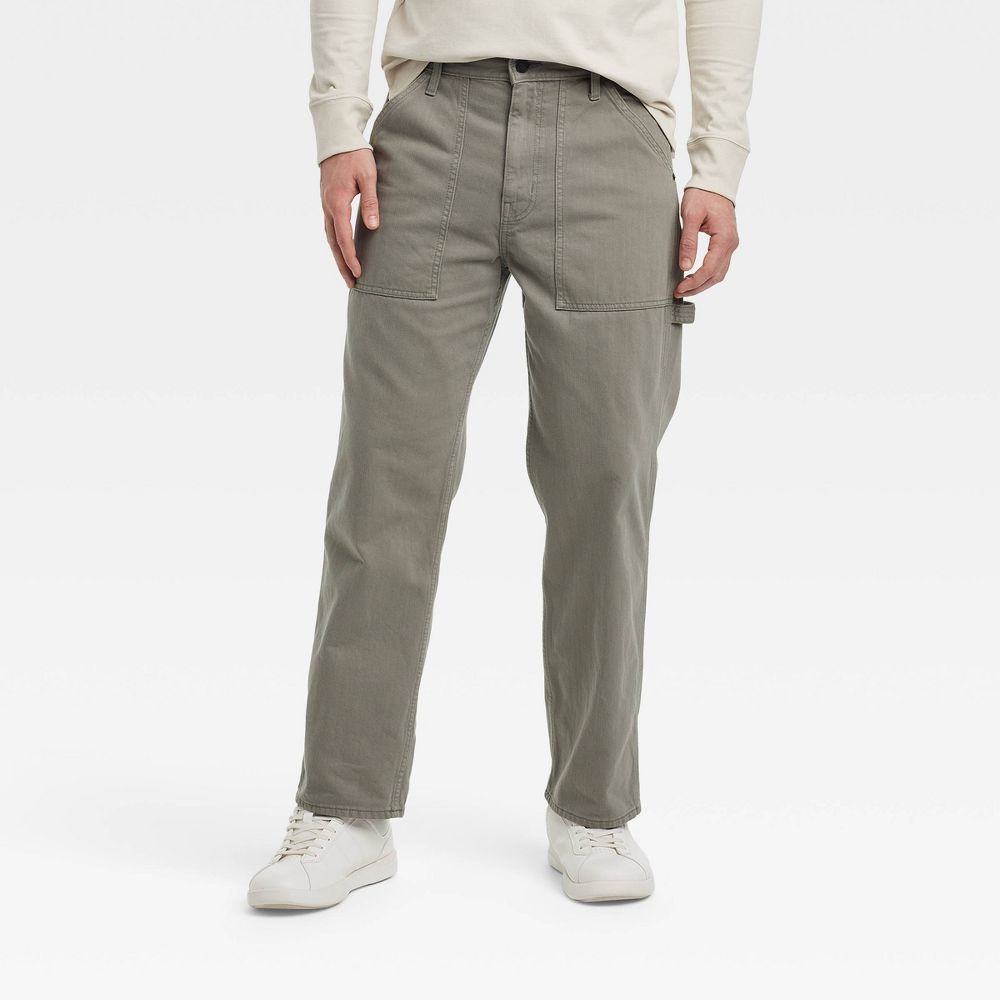 Men's Vintage Relaxed Straight Fit Utility Pants - Goodfellow & Co