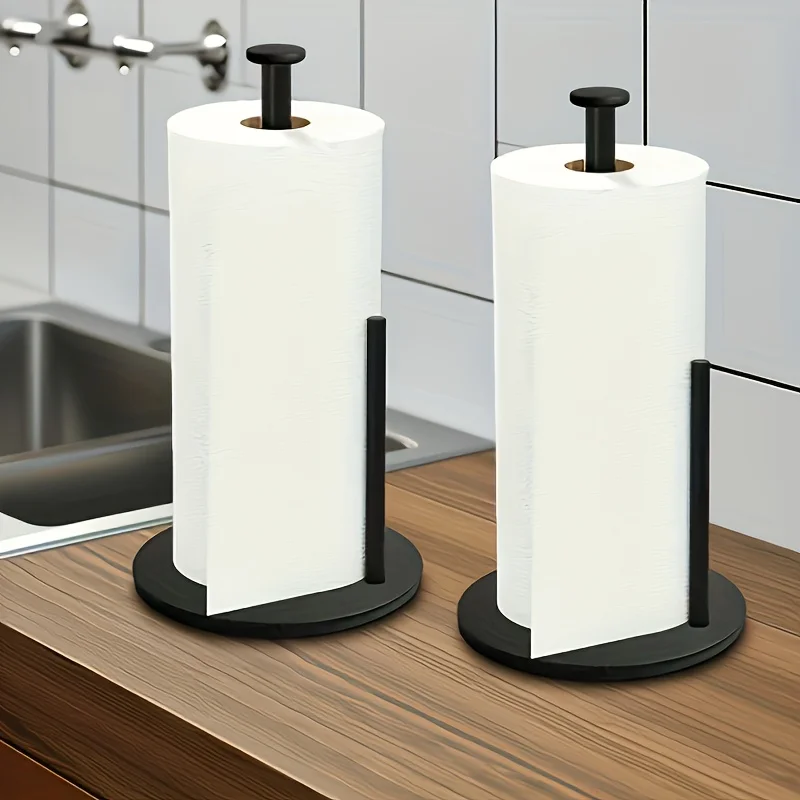 Stainless Steel Paper Towel Holder with Weighted Base – Heavy-Duty