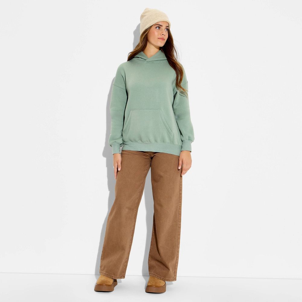 Women's Oversized Hooded Pullover Sweatshirt - Wild Fable