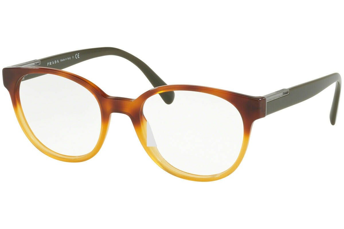 PRADA PR10UV - NKO1O1 Eyeglasses Havana Gradient Yellow 54mm 73$