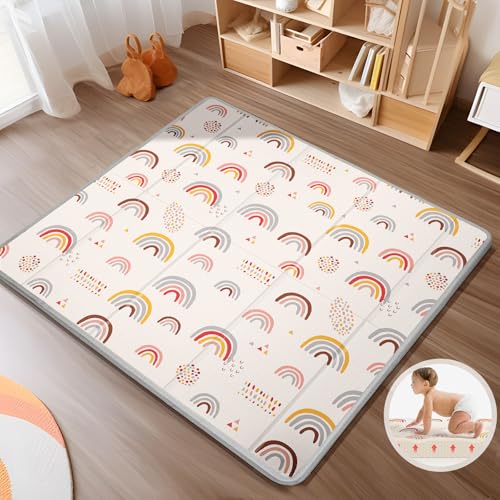 Foldable Baby Play Mat, PIGLOG Waterproof Playmats for Babies and Toddlers Kids