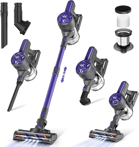ZOKER Direct Stick Vacuum Cordless 4 In 1 2200mAh A10PRO - PURPLE