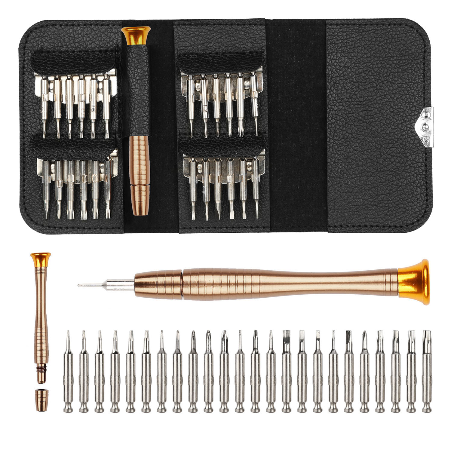 25 in 1 Multi-Purpose Precision Screwdriver Wallet Kit Repair Tools
