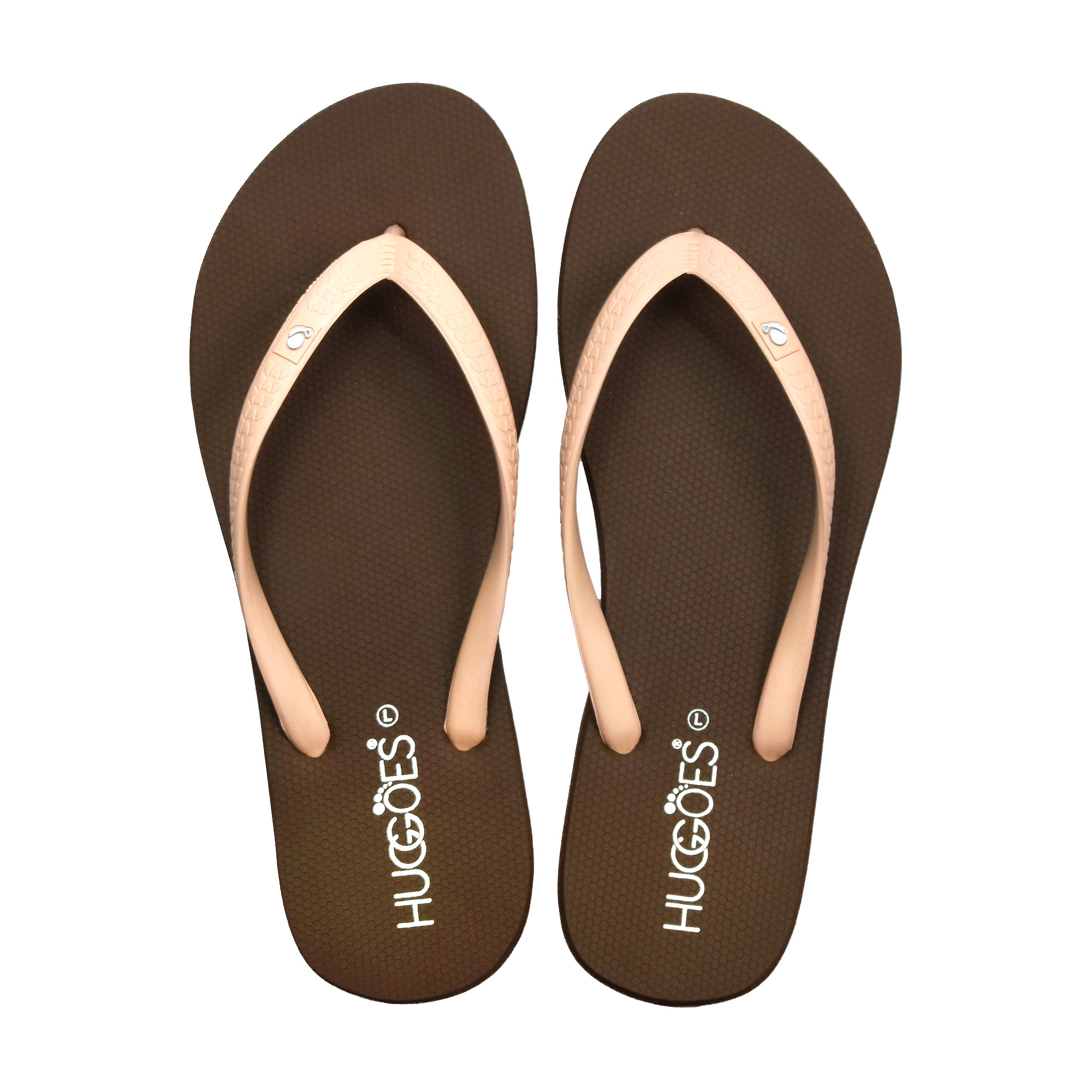 HUGGOES - Dusky Women's Natural Rubber Summer Flip-Flops