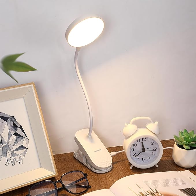 5W USB Desk Lamp – Clip on – LED 3 Color Modes – 360° Rotation Eye
