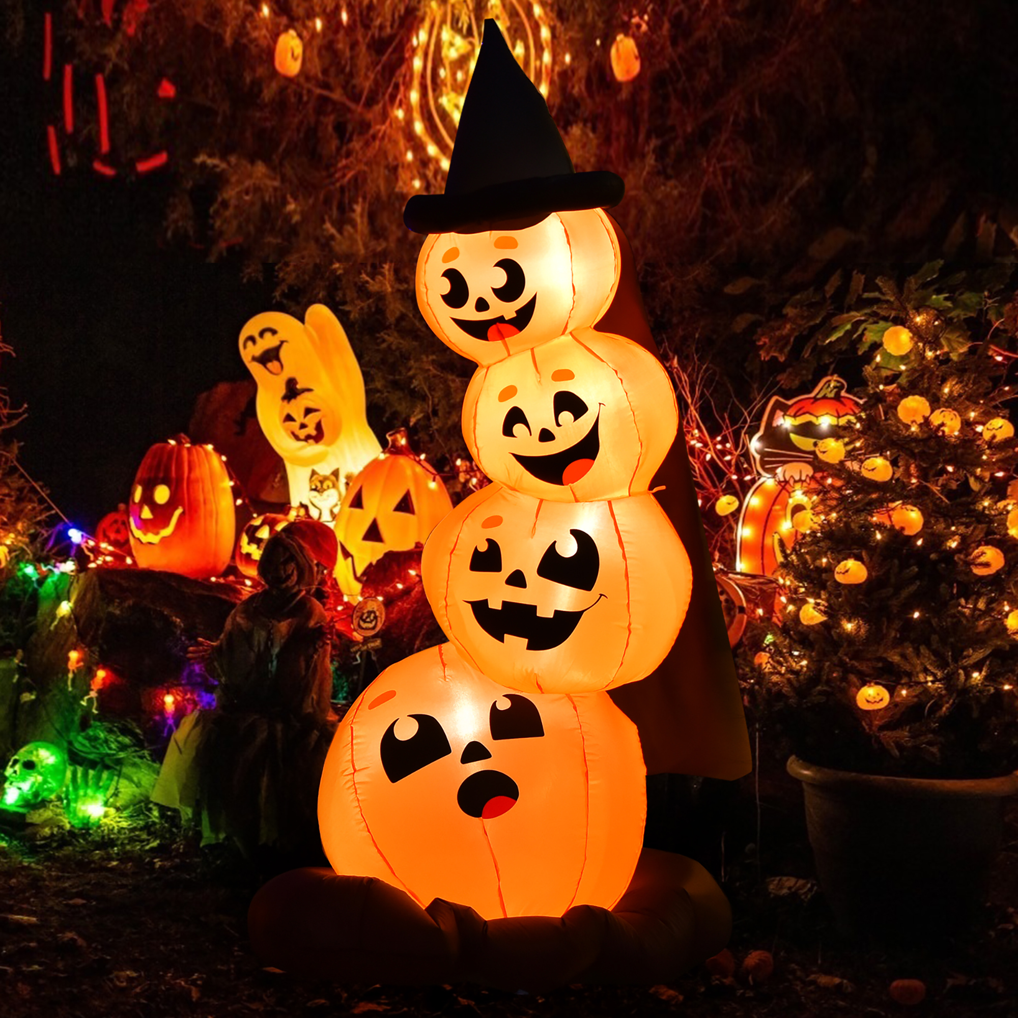 6.8FT Pumpkin Combo Inflatable