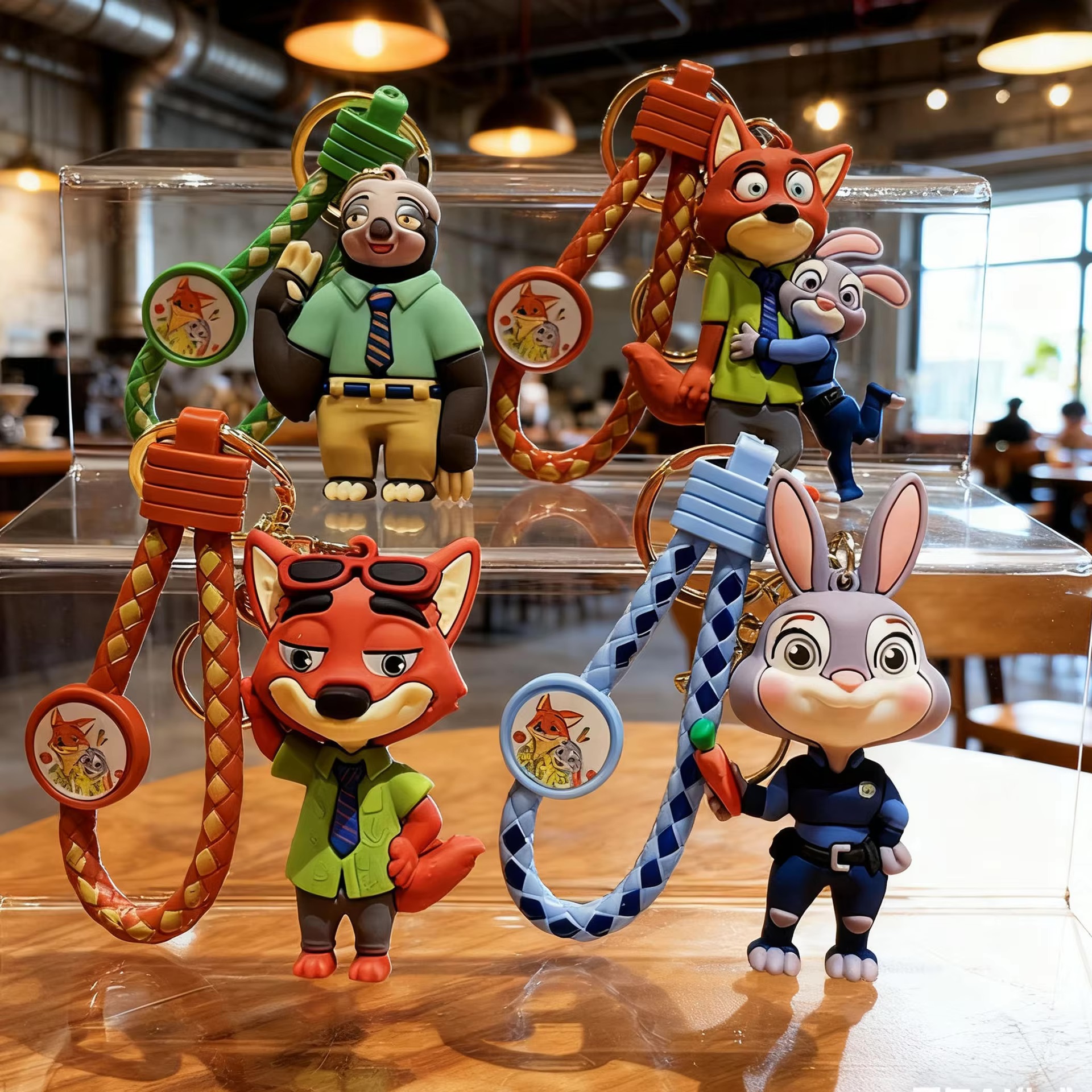 Cartoon Zootopia Keychains