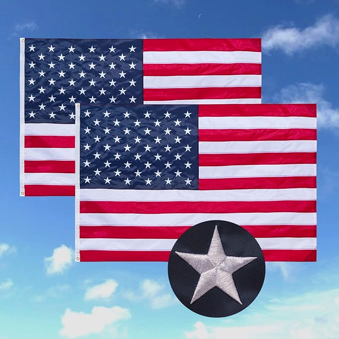 2-Pack 3' X 5' American Flags