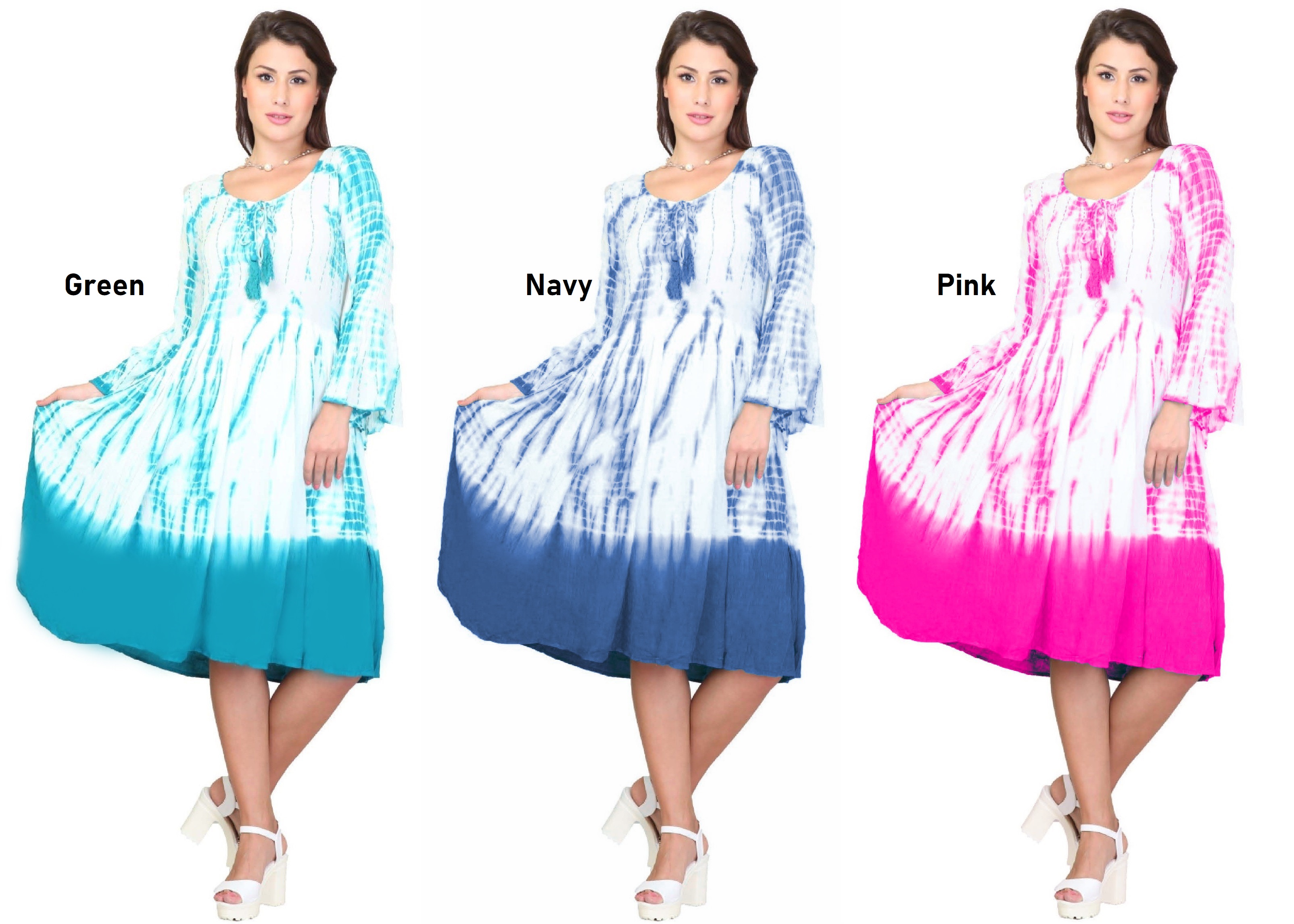 Women's Short 3/4 Sleeves Casual Summer Dress